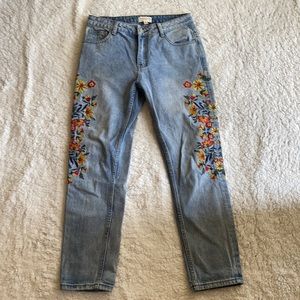 BLU PEPPER EMBROIDERED JEANS
